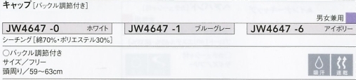 JW4647 キャップ(廃番)のサイズ画像