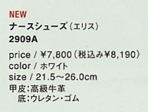 2909A シューズ(エリス)のサイズ画像