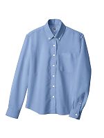 AZ7871 レディース長袖オックスBDシャツの関連写真0