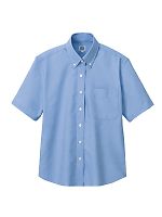 AZ7873 レディース半袖オックスBDシャツの関連写真0