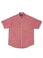 AZGU2230 半袖チェックBDシャツ(在庫限の関連写真0