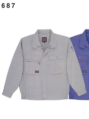 ビッグボーン ｂｉｇｂｏｒｎ,687,長袖ジャケット(12廃番)の写真は2009最新カタログ96ページに掲載されています。