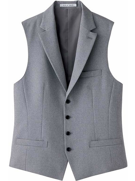 ボンマックス BONMAX,FV1003M,メンズ衿付ベストの写真は2025最新カタログ214ページに掲載されています。