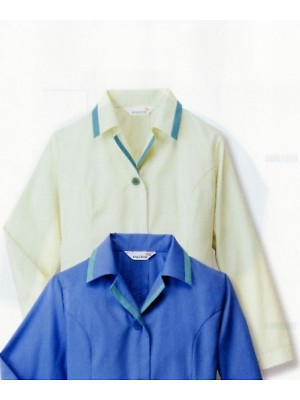 ベスト BEST,BS744,長袖スモック(アースグリーン)の写真です