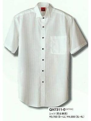 セブンユニホーム SEVEN UNIFORM [白洋社],QH7311,シャツ(男女兼用)の写真です