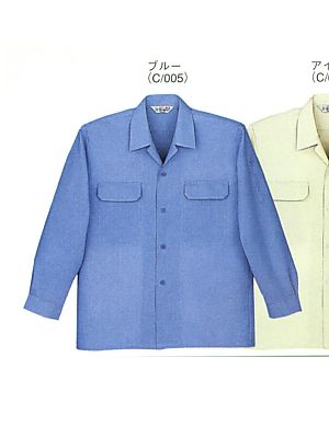 自重堂・JAWIN・制服百科,2155,長袖オープンシャツの写真は2024最新カタログ296ページに掲載されています。