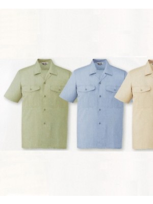 自重堂(JICHODO),44334,半袖オープンシャツ(春夏物)の写真は2024最新カタログ335ページに掲載されています。