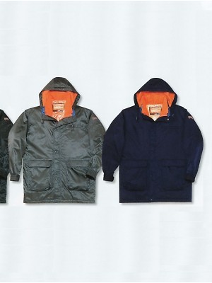 自重堂(JICHODO),48013,防寒コート(フード付)の写真は2025-26最新カタログ465ページに掲載されています。