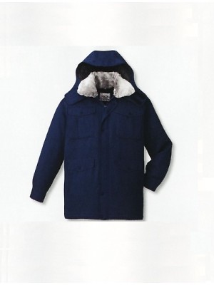 自重堂・JAWIN・制服百科,48303,エコ防寒コート(フード付)の写真です