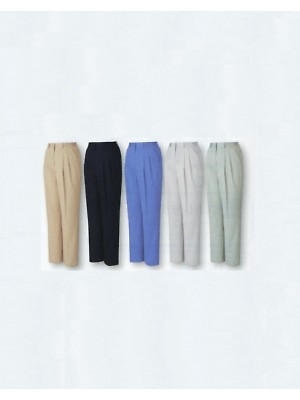 自重堂(JICHODO),80106,レディースツータックパンツ(秋冬の写真は2025-26最新カタログ267ページに掲載されています。