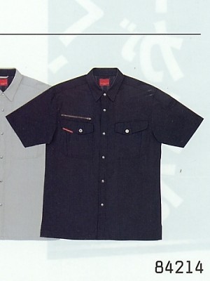 自重堂(JICHODO),84214,半袖シャツ(春夏物)の写真は2025最新カタログ401ページに掲載されています。