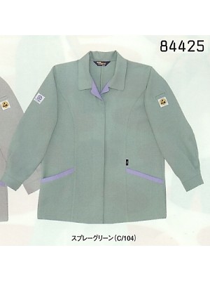 自重堂・JAWIN・制服百科,84425,長袖スモック(春夏物)の写真は2024最新カタログ307ページに掲載されています。