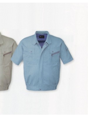 自重堂・JAWIN・制服百科,85710,半袖ブルゾンの写真は2024最新カタログ273ページに掲載されています。