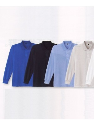 自重堂(JICHODO),85804,長袖ポロシャツの写真は2025-26最新カタログ393ページに掲載されています。