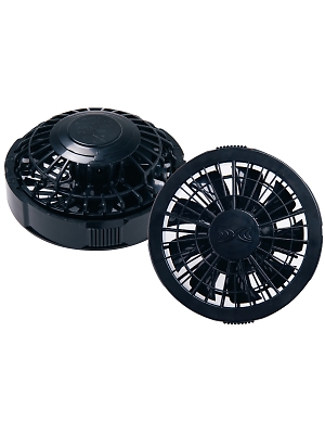 自重堂(JICHODO),FAN2200B,ワンタッチファンブラック(2個入)(空調服)の写真は2025最新カタログ125ページに掲載されています。