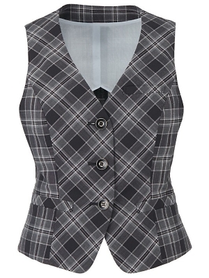 カーシー ENJOY(エンジョイ) CAREAN AMUS-NET HEARTGREEN,ESV503,ベスト(事務服)の写真です