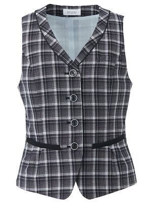 カーシー ENJOY(エンジョイ) CAREAN AMUS-NET HEARTGREEN,ESV662,ベスト(事務服)の写真です