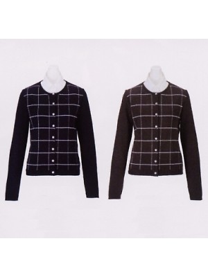 カーシー ENJOY(エンジョイ) CAREAN AMUS-NET HEARTGREEN,EWG062,カーディガン(チェック)の写真です