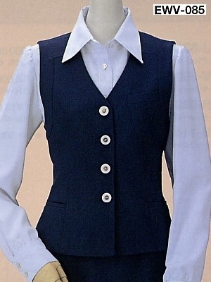 カーシー ENJOY(エンジョイ) CAREAN AMUS-NET HEARTGREEN,EWV085,ベスト(事務服)の写真です