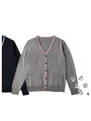 カーシー ENJOY(エンジョイ) CAREAN AMUS-NET HEARTGREEN,HM2472,カーディガンの写真は2024最新カタログ123ページに掲載されています。