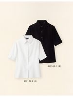 BK2162-1 5分袖ブラウス(白)の関連写真0