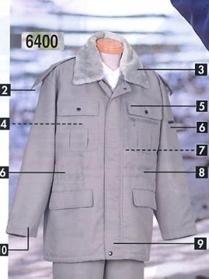 NAKATUKA CALJAC,6400,コート(防寒)の写真は2024-25最新カタログ69ページに掲載されています。