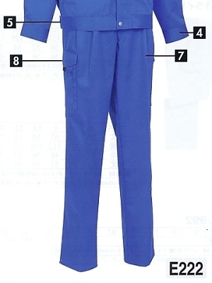 NAKATUKA CALJAC,E222,ツータックカーゴパンツの写真は2024-25最新カタログ42ページに掲載されています。