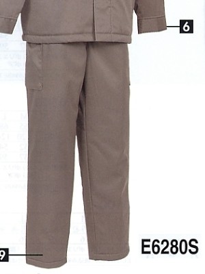 NAKATUKA CALJAC,E6280S,防寒ズボンの写真は2019-20最新カタログ92ページに掲載されています。