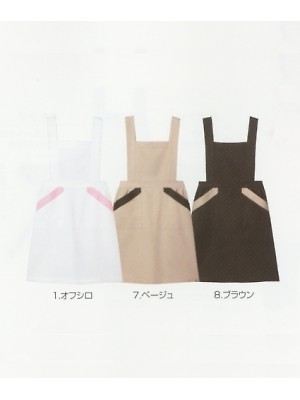 明石スクールユニフォームカンパニー E-style PETICOOL [明石被服],UZT436,エプロンの写真です