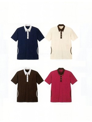 明石スクールユニフォームカンパニー E-style PETICOOL [明石被服],UZT469,脇ポケット付ニットシャツの写真は2024最新カタログ3ページに掲載されています。