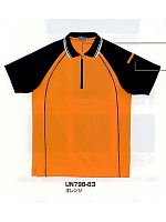 UN798 ジップアップポロシャツ(15廃の関連写真0