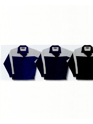 日新被服（ＲＡＫＡＮ）,5916,長袖ブルゾン(ツートン薄地)の写真は2025最新カタログ121ページに掲載されています。
