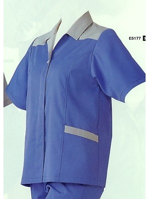 日新被服（ＲＡＫＡＮ）,E5177,半袖スモックの写真です