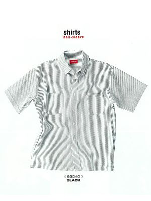 セロリー Selery ifory SKITTO,63040,半袖シャツ(ブラックストライプ)の写真です