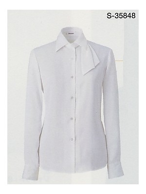 セロリー Selery ifory SKITTO,S35848,長袖ブラウス(ホワイト)の写真です