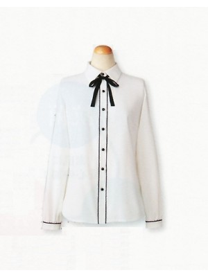 セロリー Selery ifory SKITTO,S36568,長袖ブラウス(ホワイト)の写真は2023最新カタログ177ページに掲載されています。