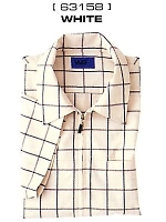 63158 ジップアップシャツ(ホワイト)の関連写真1