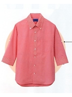 63383 五分袖シャツ(レッド)の関連写真0