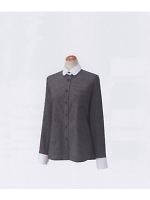 S36380 長袖チェックシャツ(ブラック)の関連写真0