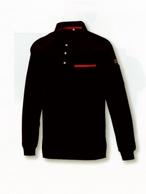 シンメン BigRun,655,吸汗速乾刺子長袖ポロの写真です