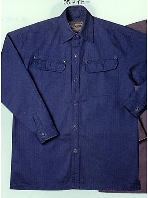 シンメン BigRun,853,綿キャンパス長袖シャツの写真は2009-10最新カタログ68ページに掲載されています。