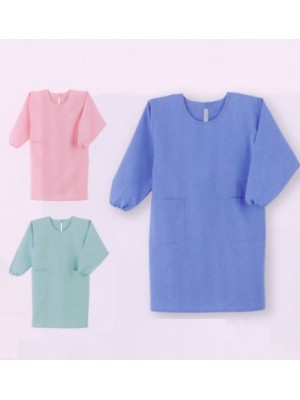 トンボ KIRAKU（キラク） ケアウェアー,CR007,予防衣(フリー)の写真は2024最新カタログ228ページに掲載されています。