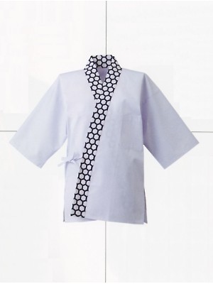 東宝白衣 甚平 祭り用品,2148-20,亀甲白衿白甚平の写真は2024最新カタログ26ページに掲載されています。