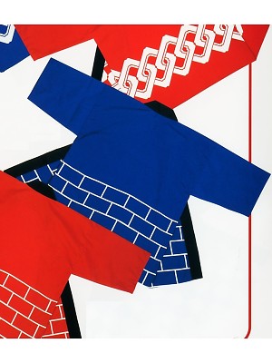 東宝白衣 甚平 祭り用品,6000-58,裾柄･レンガブルー(祭)の写真は2024最新カタログ9ページに掲載されています。