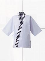 2148-20 亀甲白衿白甚平の関連写真0