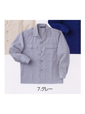 寅壱(TORA style),1202-106,長袖オープンシャツ(廃番)の写真は2008最新カタログ63ページに掲載されています。