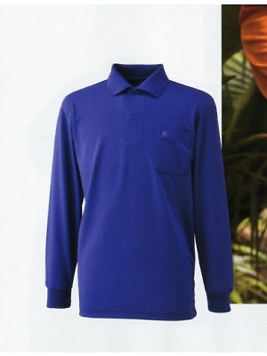 寅壱(TORA style),5656-614,消臭長袖ポロシャツの写真は2024最新カタログ129ページに掲載されています。