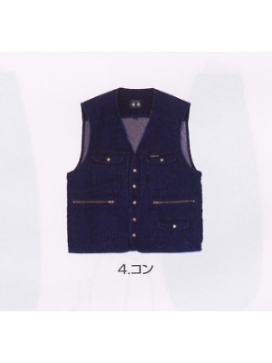 寅壱(TORA style),8120-611,ベストの写真は2008-9最新カタログ77ページに掲載されています。