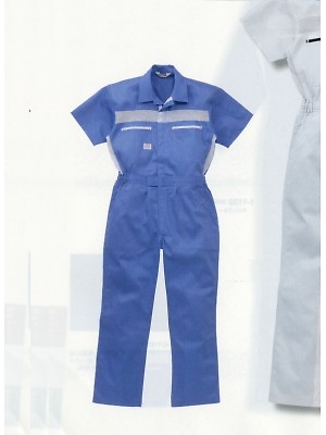 山田辰 DICKIES WORK　AUTO-BI THEMAN,1-1035SB,半袖ツヅキ服(スカイブルー)の写真は2022最新カタログ85ページに掲載されています。