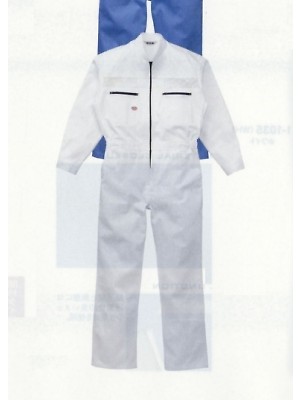 山田辰 DICKIES WORK　AUTO-BI THEMAN,1-1130WH,ツヅキ服(ホワイト)の写真は2022最新カタログ88ページに掲載されています。